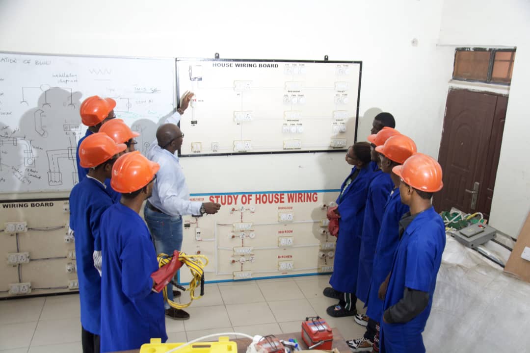 Student giving a presentation